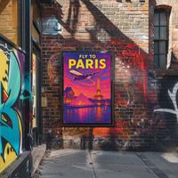Fly to Paris Poster
