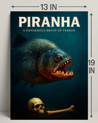 Piranha A Dangerous Breed of Terror Poster PosterGoat