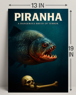 Piranha A Dangerous Breed of Terror Poster PosterGoat