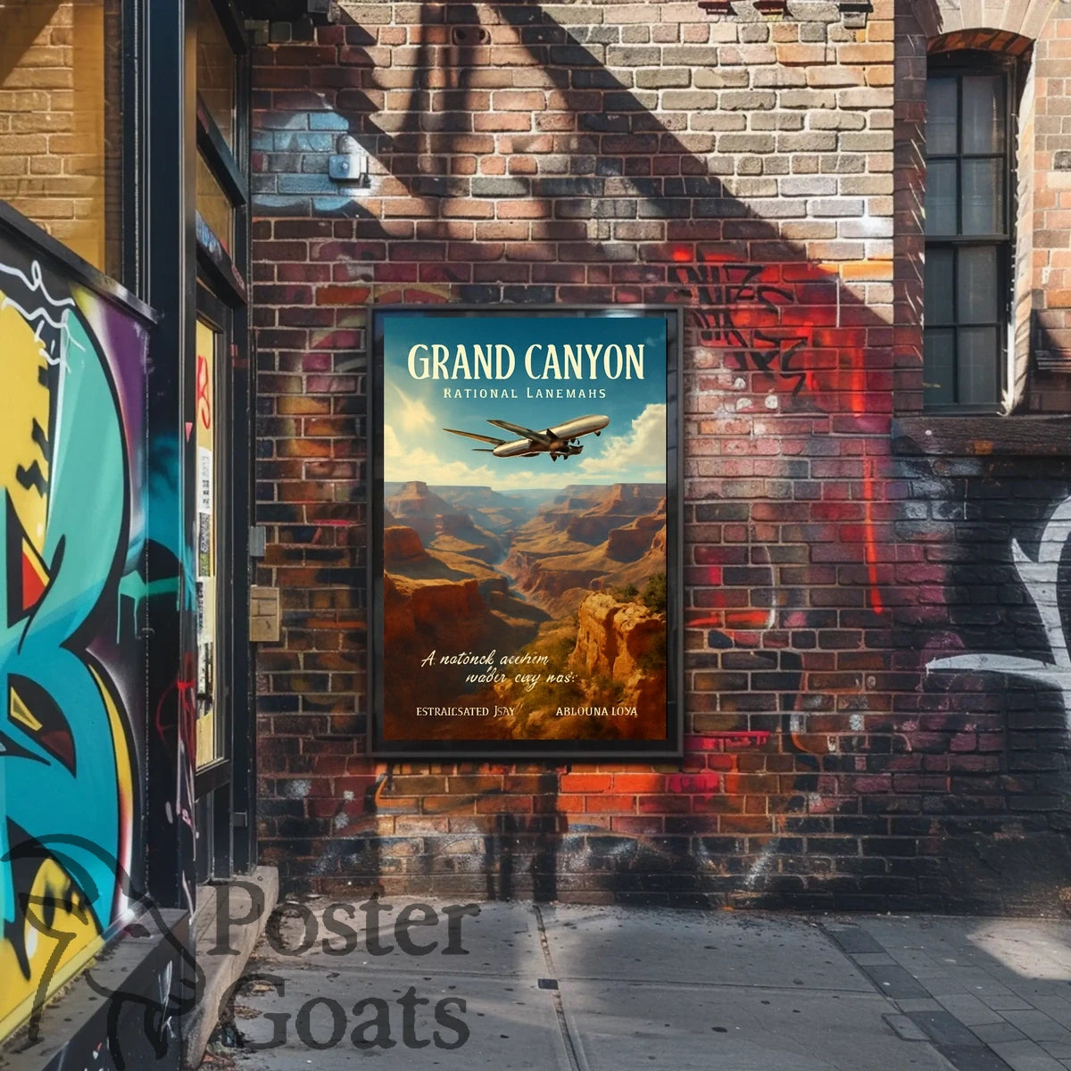 Grand Canyon Adventure Travel Vintage Poster