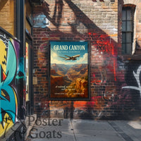 Grand Canyon Adventure Travel Vintage Poster