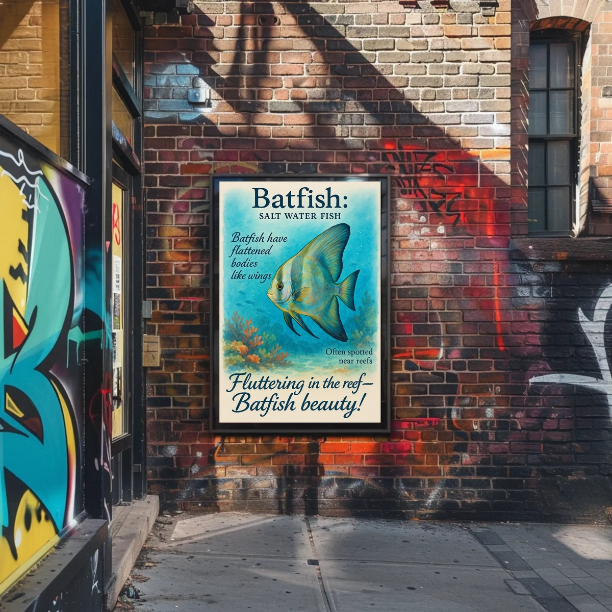 Batfish Salt Water Wonder Poster