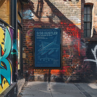 B-58 Hustler Mach Mastery in Metal Poster