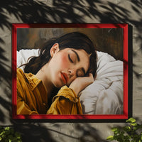 Serene Sleep: Hyper-Realistic Bedroom Art Print