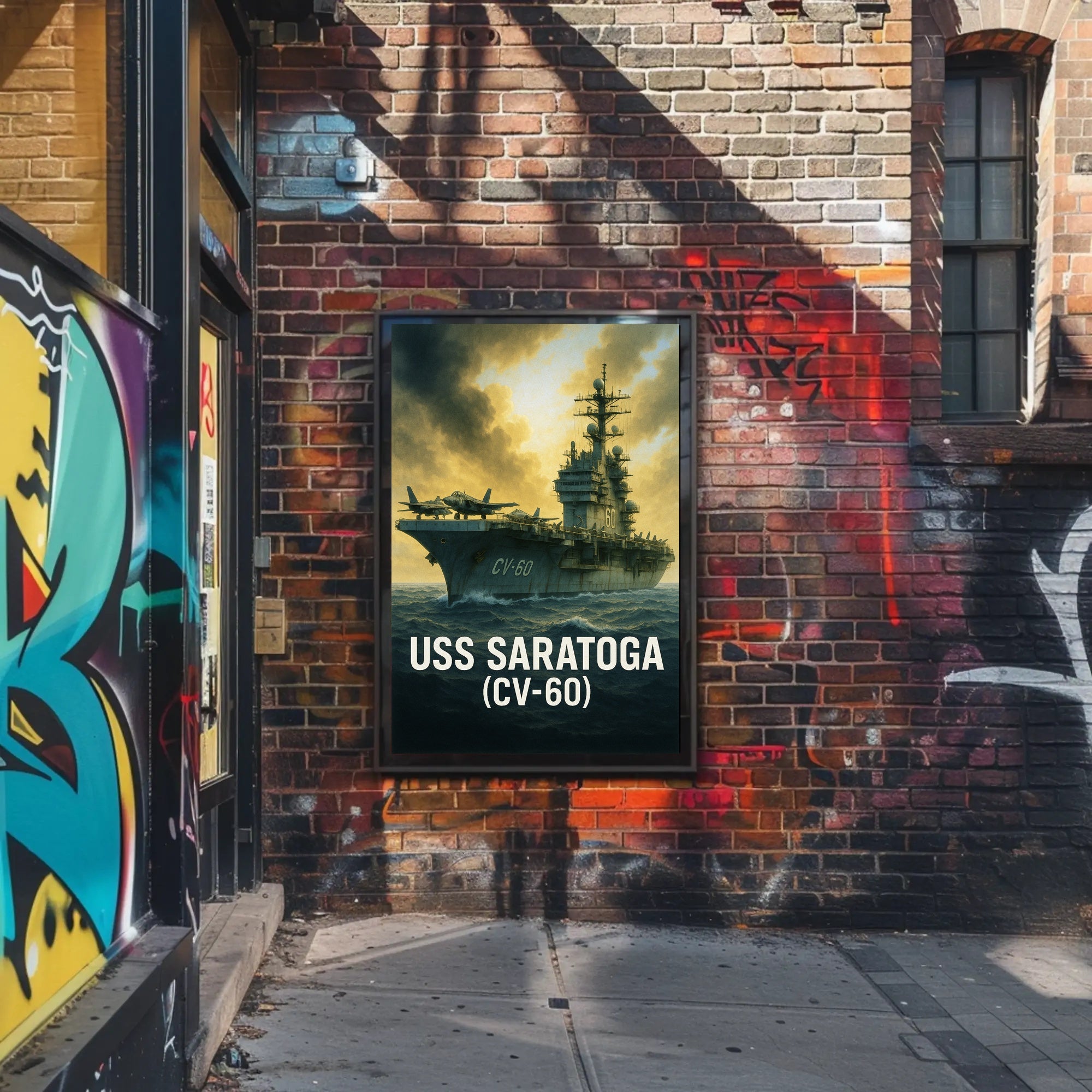 USS Saratoga (CV-60) Poster PosterGoat