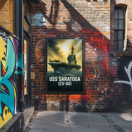 USS Saratoga (CV-60) Poster PosterGoat