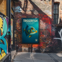 Triggerfish Marine Fish Of The Reef Poster