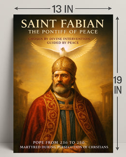 Saint Fabian The Pontiff of Peace Poster PosterGoat