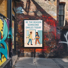 Be the Reason Someone Smiles Today Poster PosterGoat