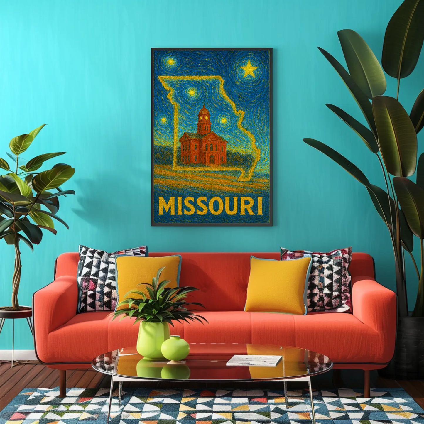 Missouri Starry Night Poster