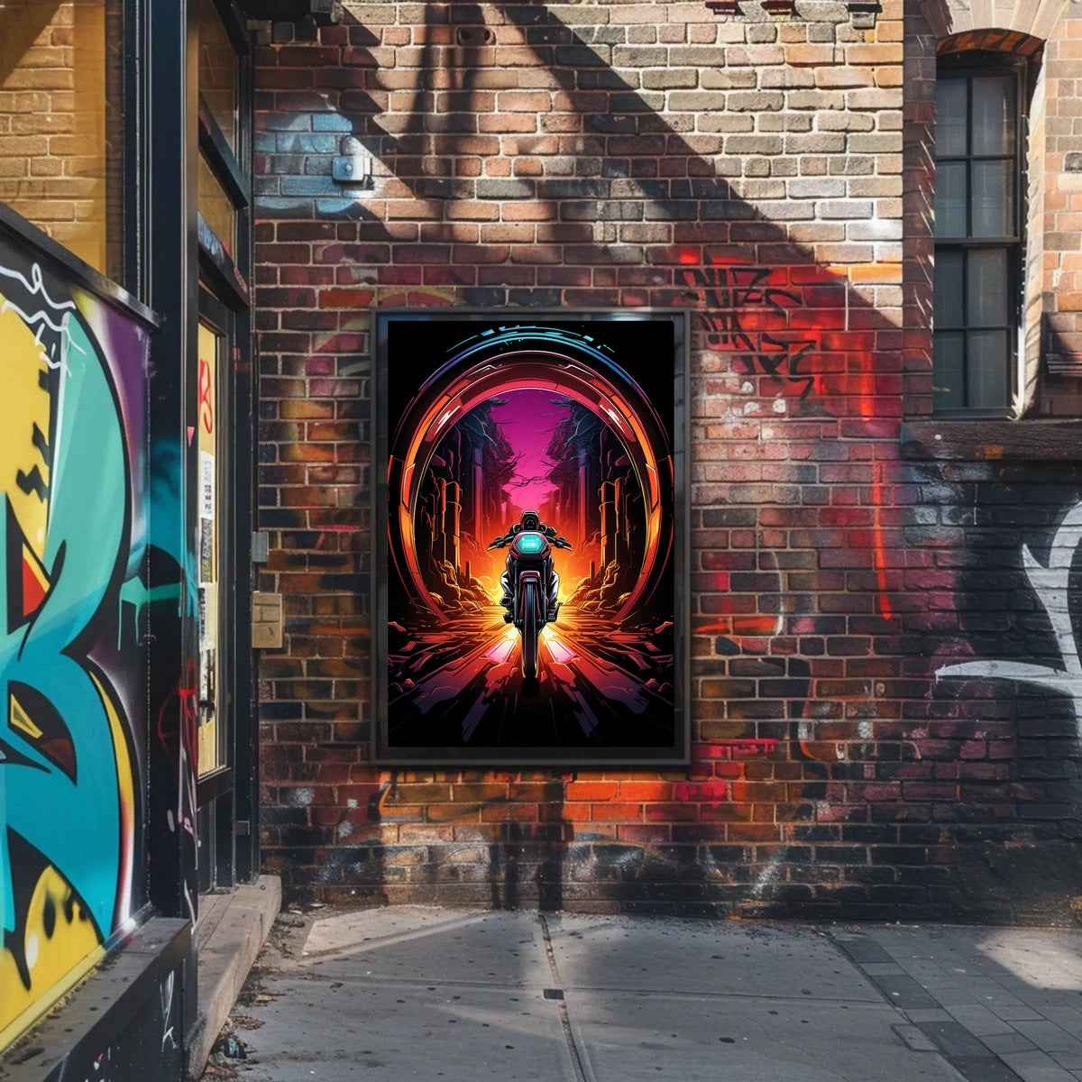 Neon Journey Poster