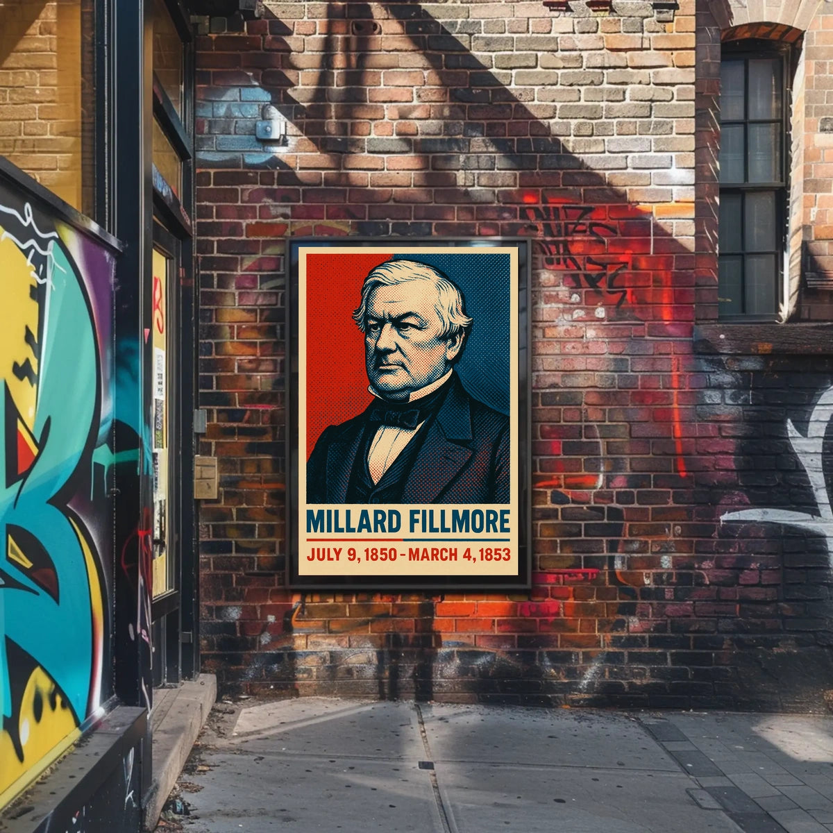Millard Fillmore Presidential Term Vintage Collector Poster