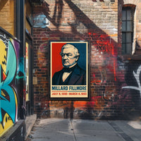 Millard Fillmore Presidential Term Vintage Collector Poster