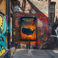 United States of America A Land of Liberty and Dreams Poster PosterGoat