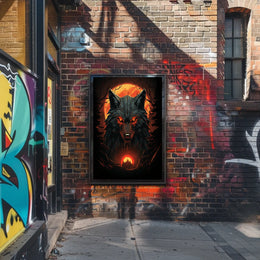 The Enigmatic Wolf At Dusk Poster