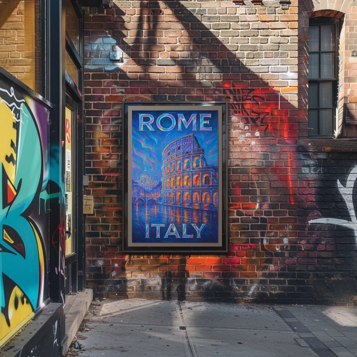 Rome, Italy Vibrant Landmarks Poster