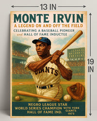 Monte Irvin A Baseball Legend Poster PosterGoat