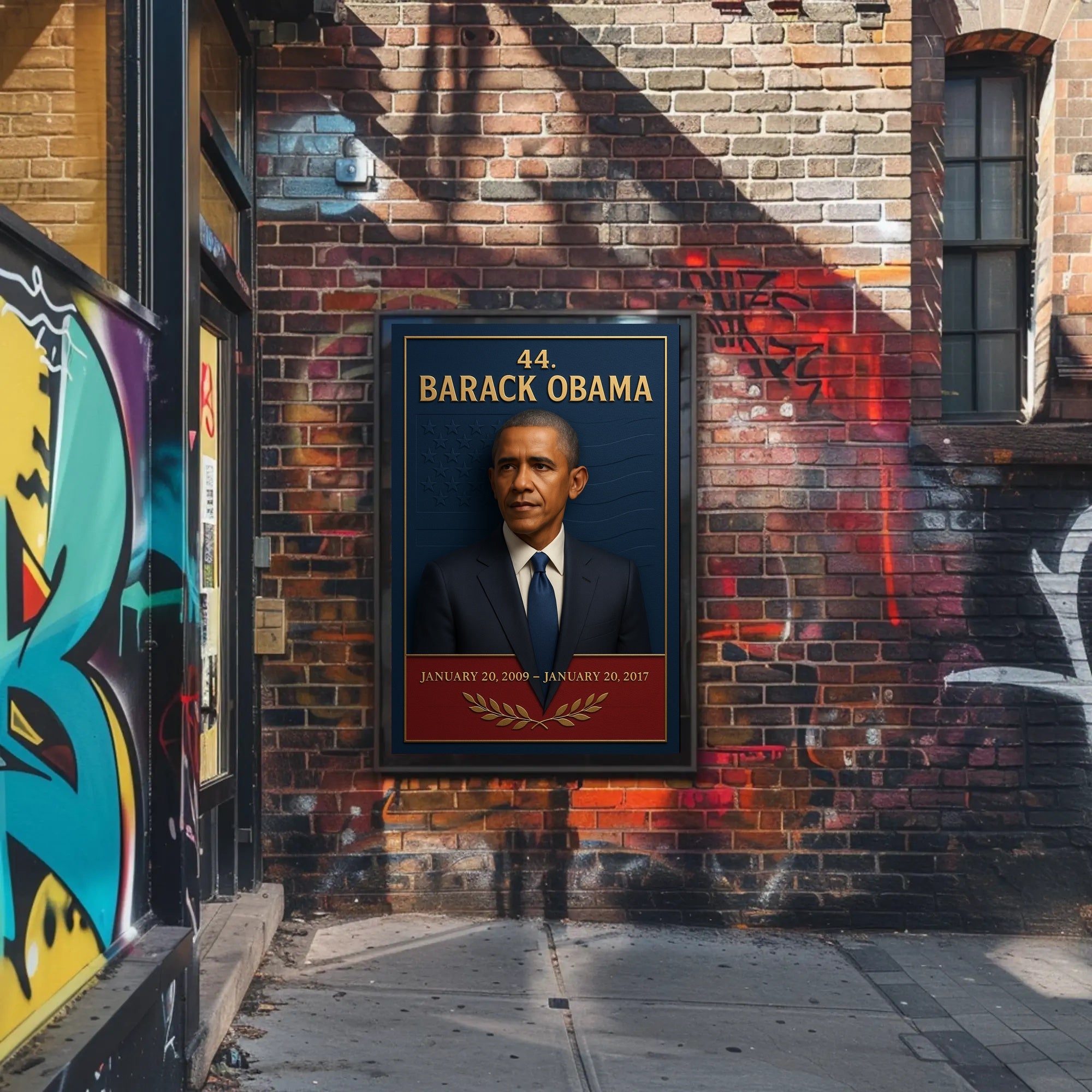 Barack Obama 44th President 3d Poster PosterGoat