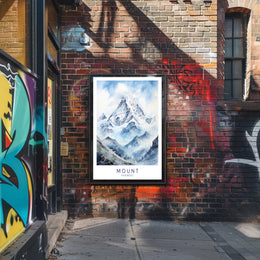 Mount Everest Adventure Art Travel Poster PosterGoat