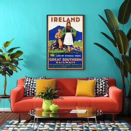 Vintage Poster - Ireland Land of Eternal Youth