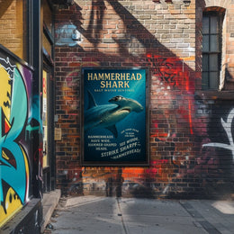 Hammerhead Shark Salt Water Sentinel Poster