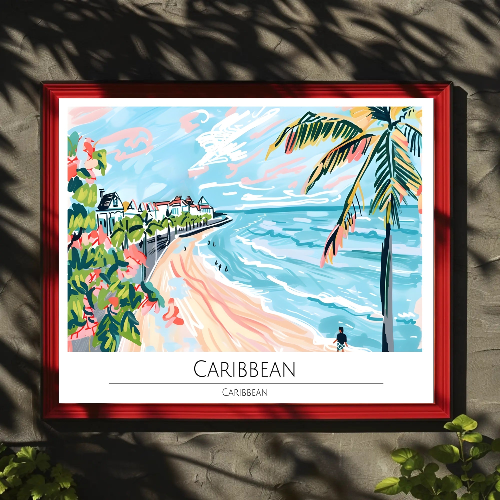 Caribbean Beachscape Poster PosterGoat
