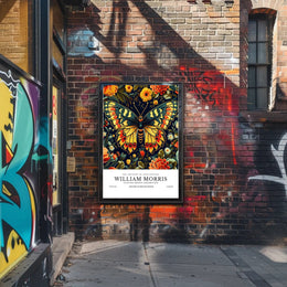 Butterfly Motifs in Art Nouveau Heritage Poster