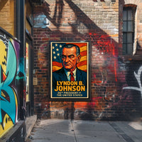 Lyndon B Johnson 36th President Poster Wall Art Decor