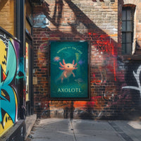 Axolotl Whimsical Poster Whisper Of The Lake Print