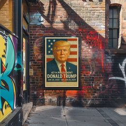 Donald Trump 47th President Poster