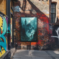 Haunting Misty Landscape Gothic Fantasy Art Poster PosterGoat