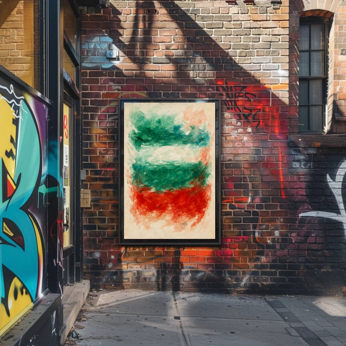 Abstract Watercolor Expression Abstract Poster