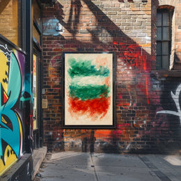 Abstract Watercolor Expression Abstract Poster