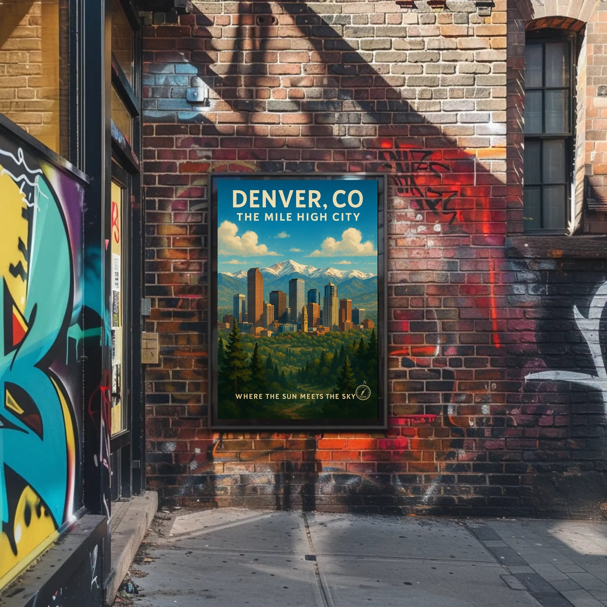 Denver, Co The Mile High City Poster
