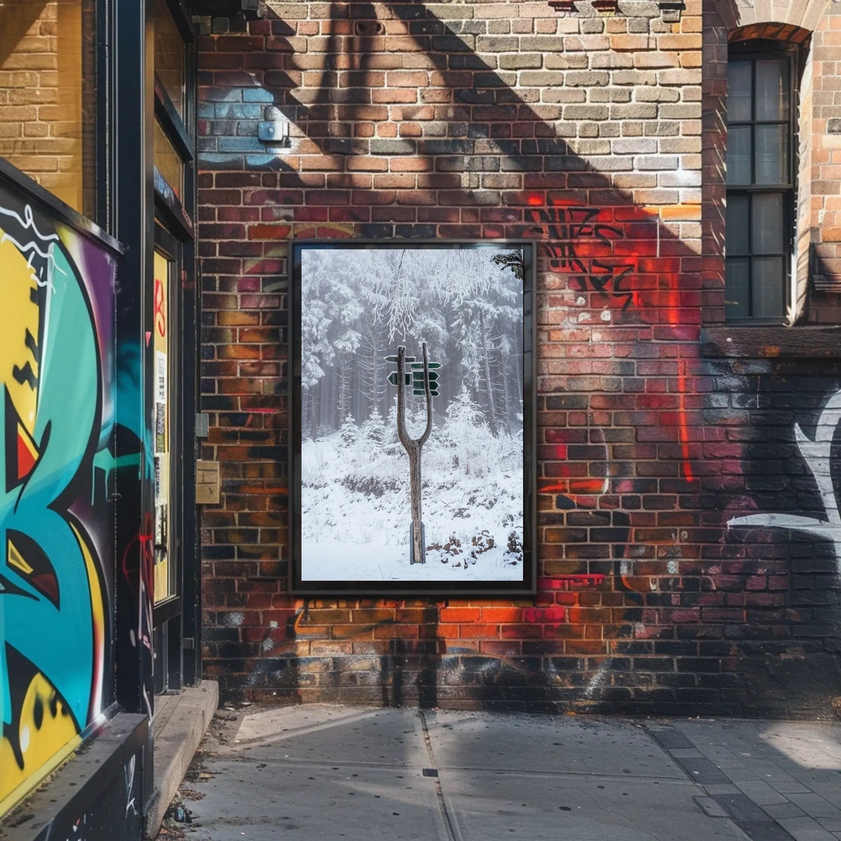 Winter Wonderland Signpost Poster