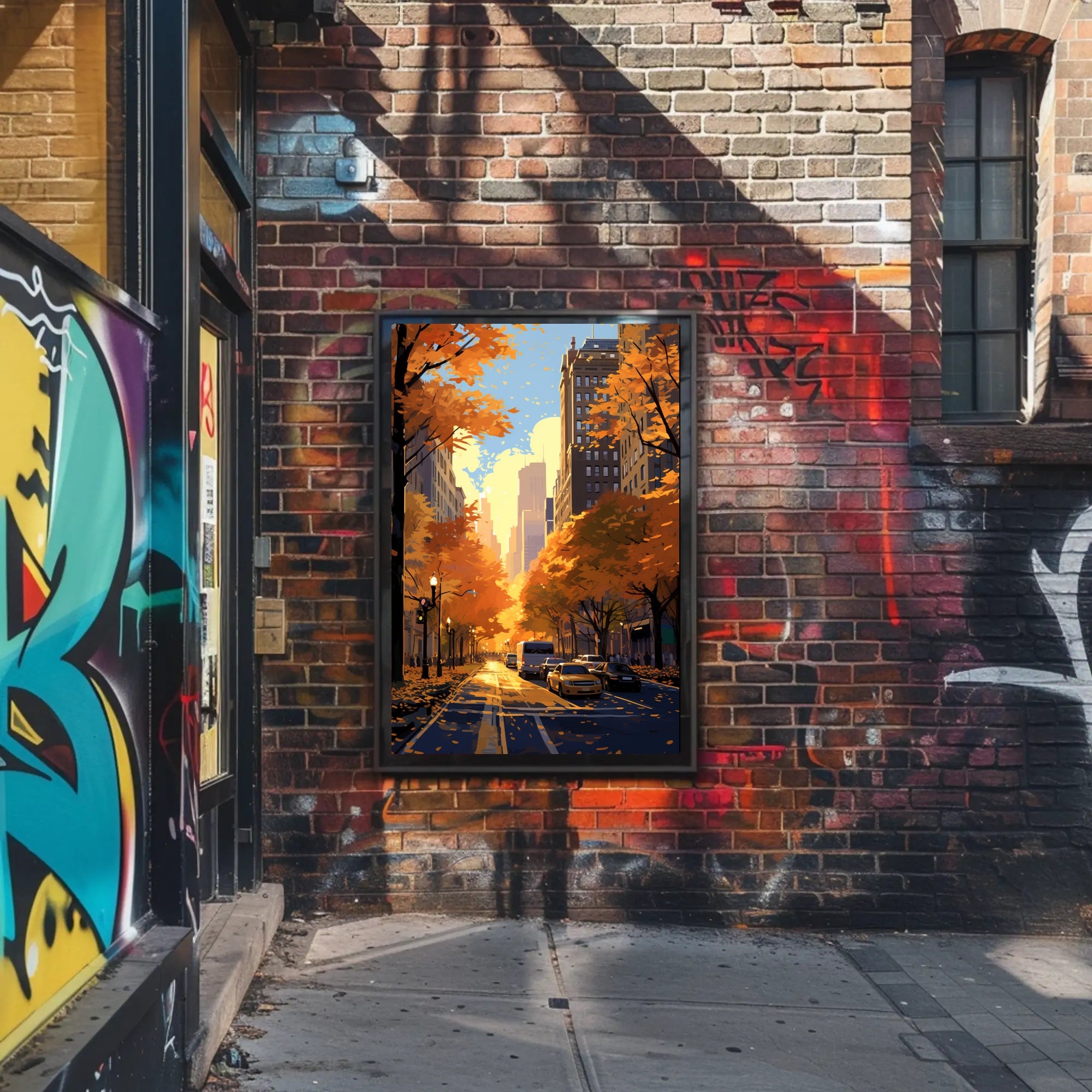 Autumn In The City Poster PosterGoat
