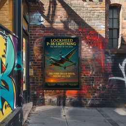 Lockheed P-38 Lightning Poster