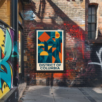 District Of Columbia Geometric Art Poster