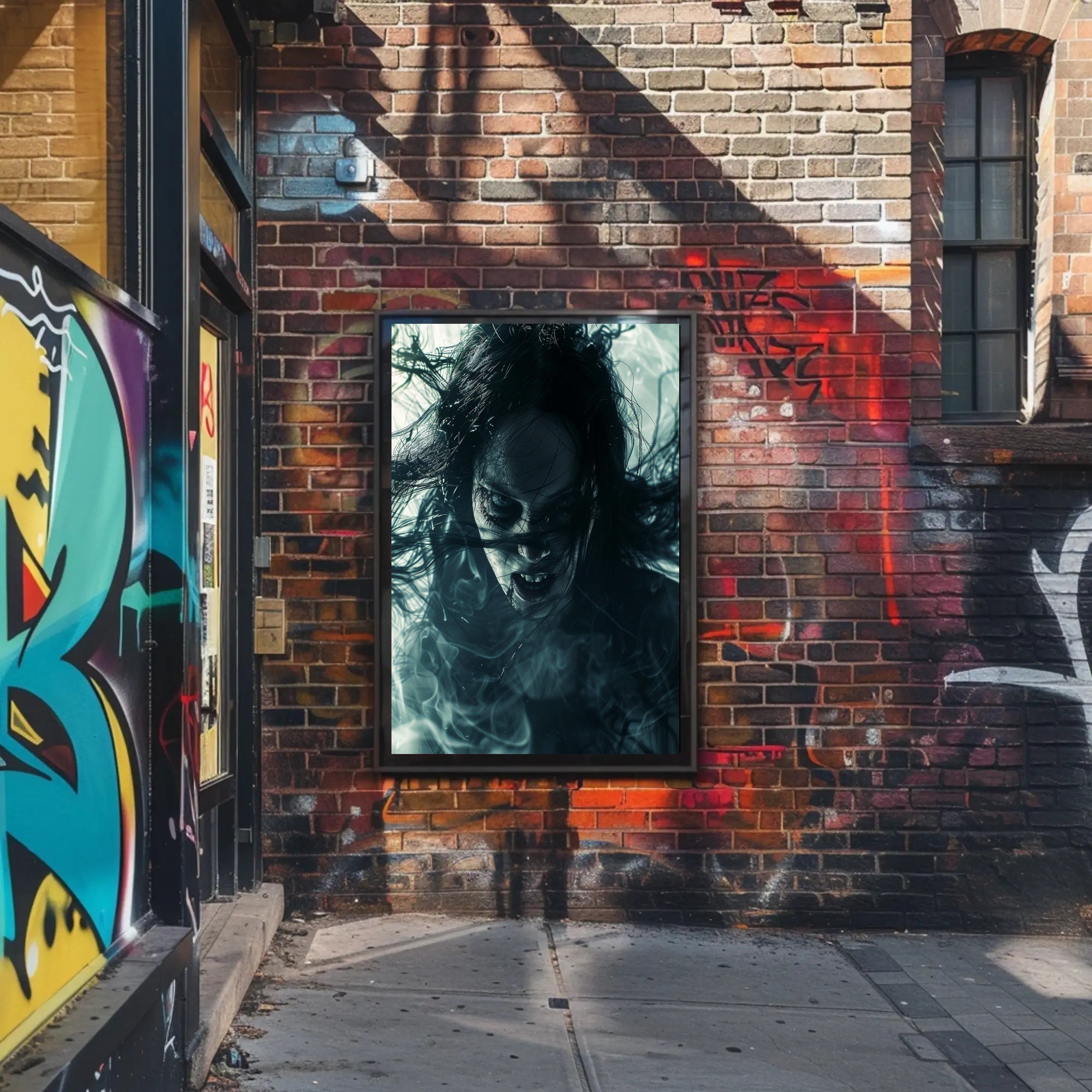 Haunting Visage Art Print Poster for Home Decor and Wall Art PosterGoat
