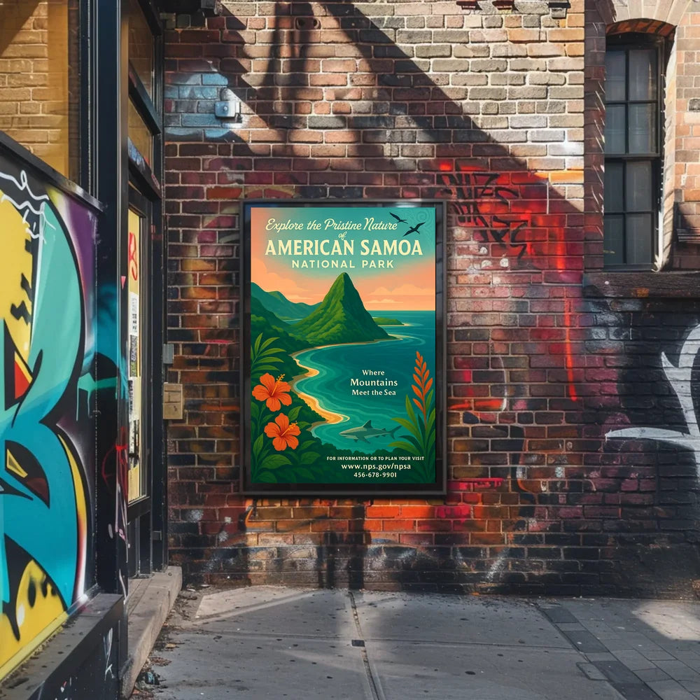 National Park Coastal Adventure Poster