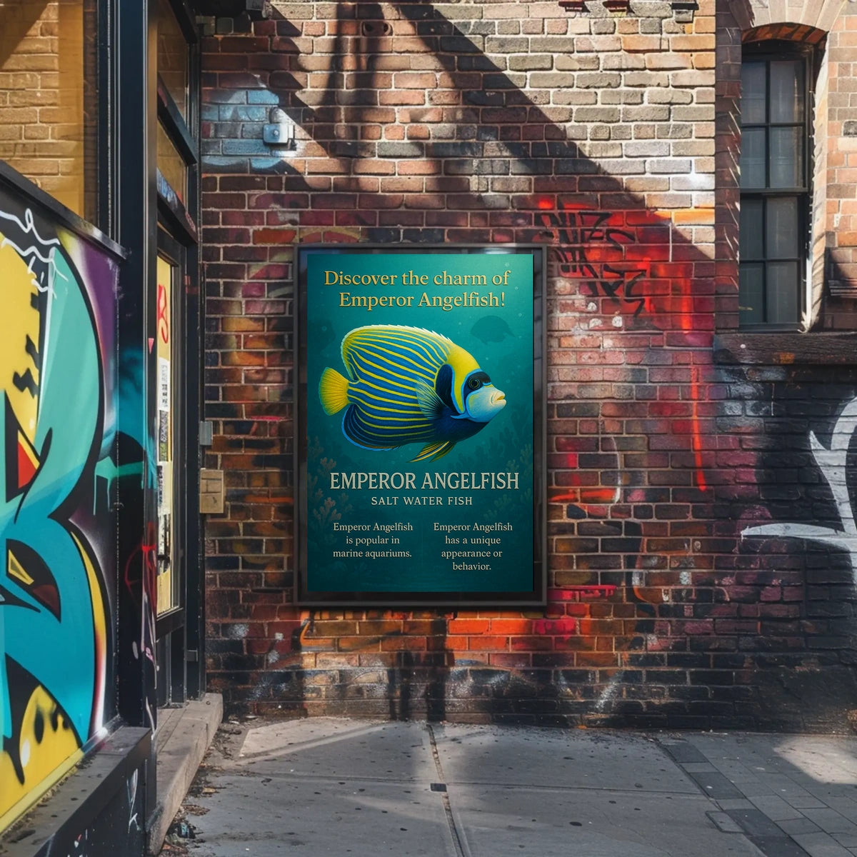 Discover the Charm of Emperor Angelfish Poster