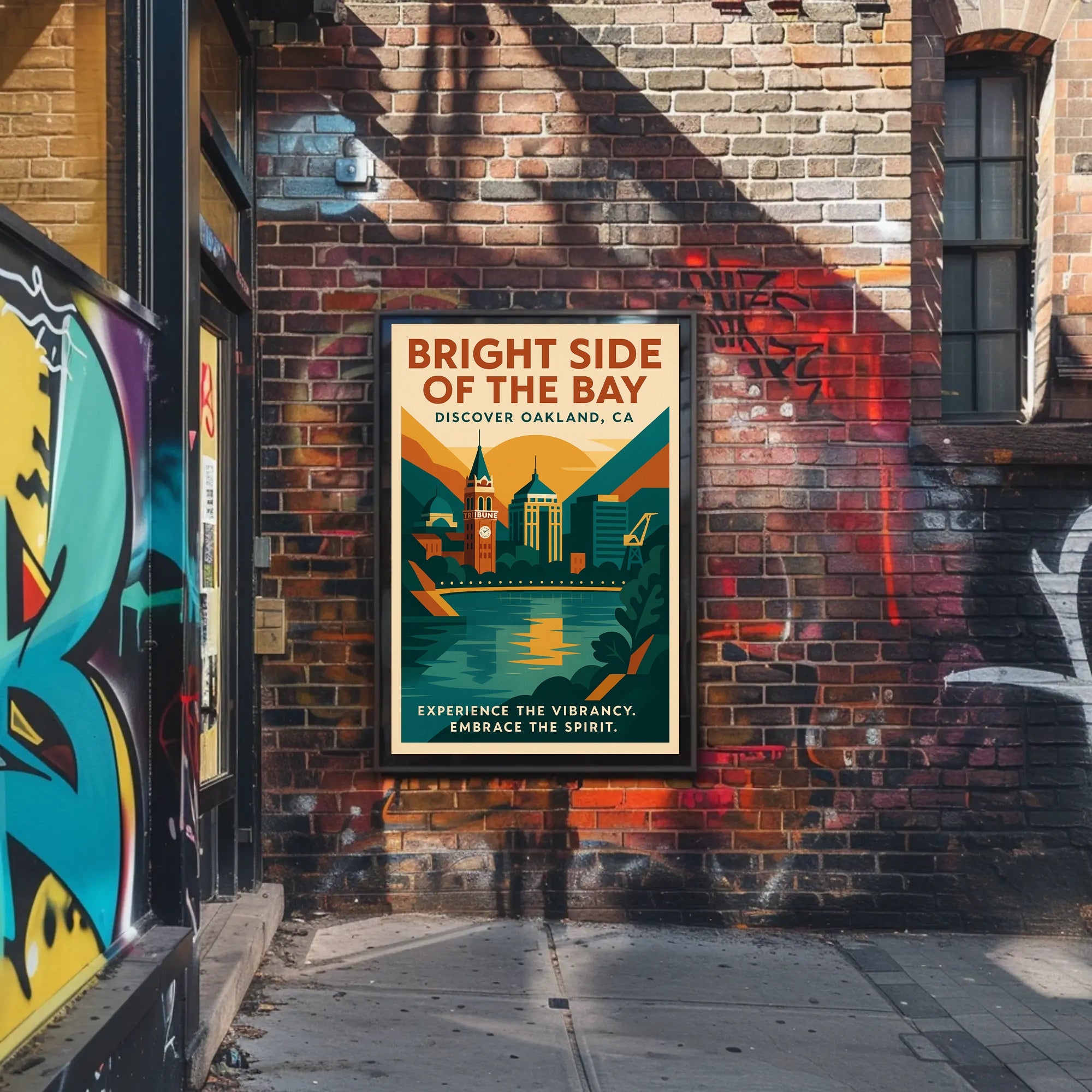 Oakland Skyline Travel Poster