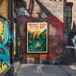 Oakland Skyline Travel Poster