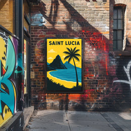 Saint Lucia Paradise Poster