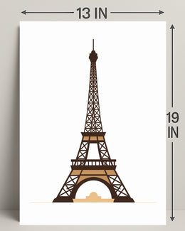 Eiffel Tower Illustration Poster