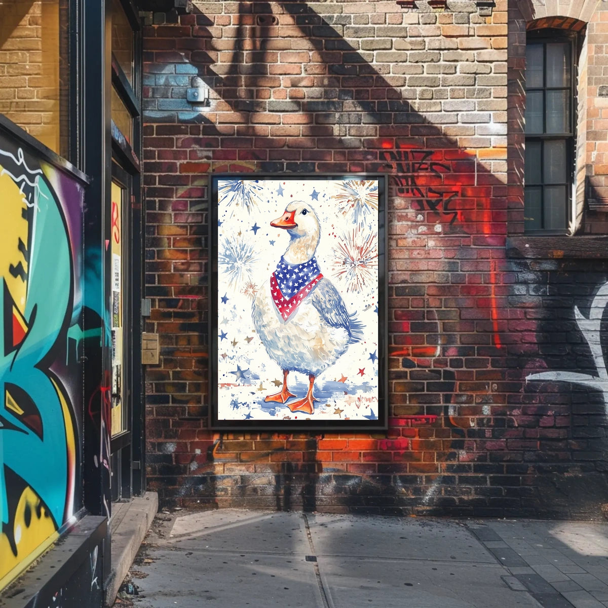 patriotic goose Poster