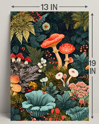 Enchanted Forest Flora William Morris Art Poster