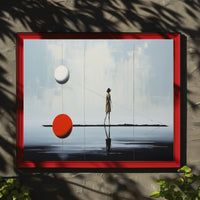 Ethereal Balance Surreal Reflection Artwork Poster