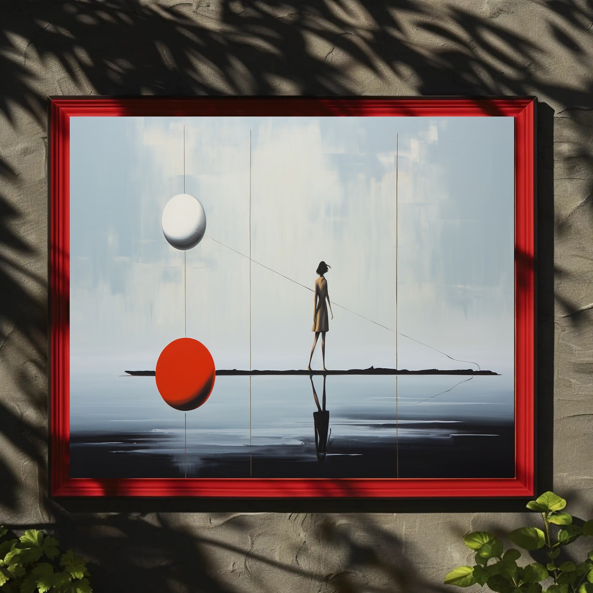 Ethereal Balance Surreal Reflection Artwork Poster