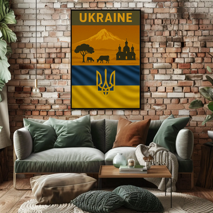 Explore Ukraine's Timeless Beauty with Vintage Travel Poster